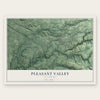 Pleasant Valley, California map print, the full design