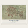 Potomac Park, California map print, the full design