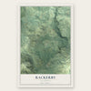 Rackerby, California map print, the full design
