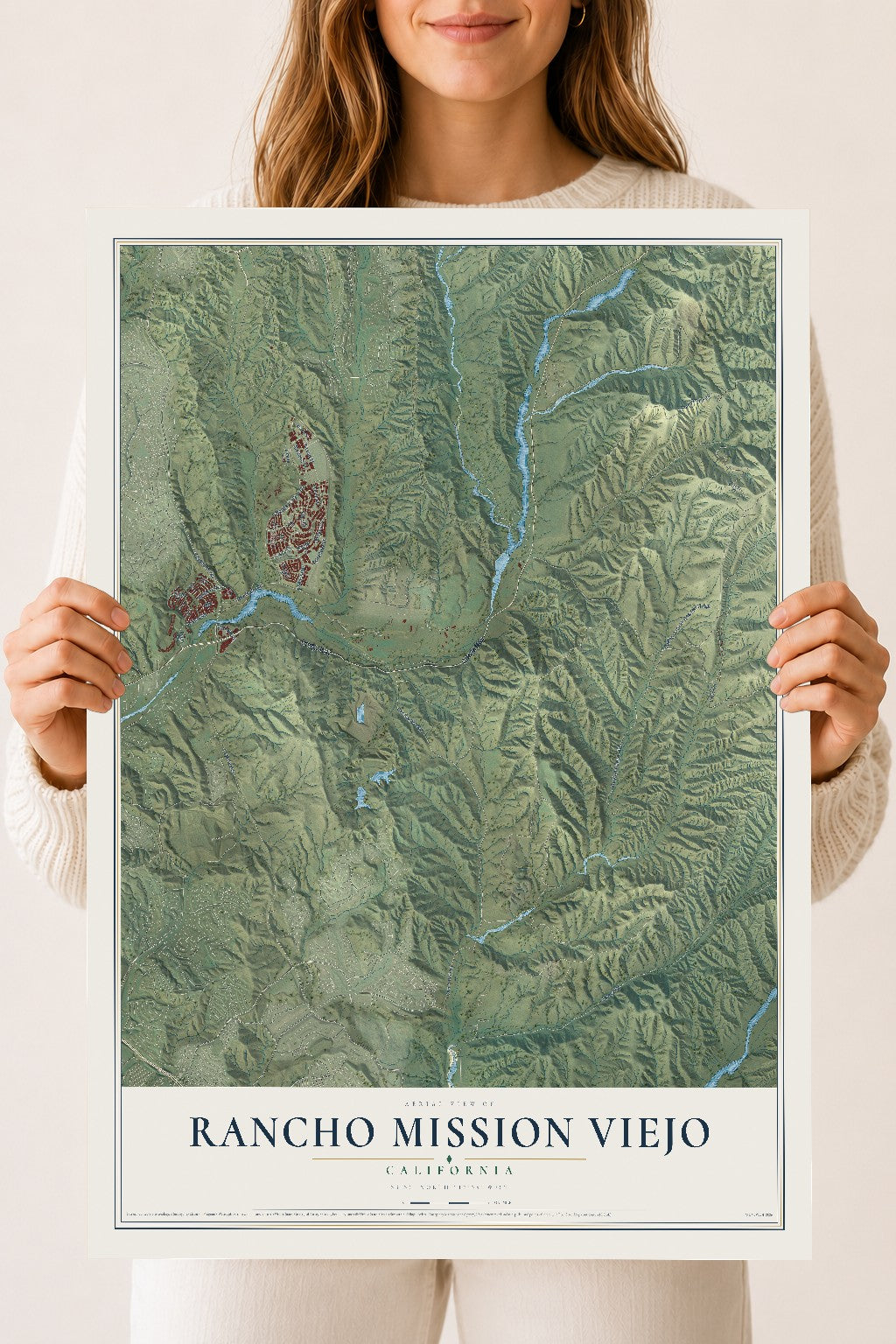 Map of Rancho Mission Viejo, California, 18 x 24 inch unframed archival matte print