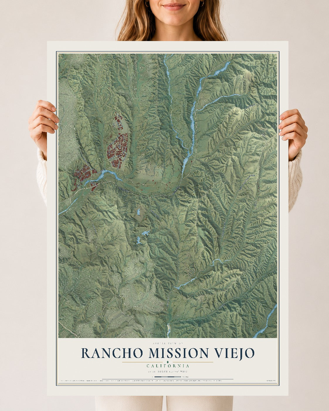 Map of Rancho Mission Viejo, California, 24 x 36 inch unframed archival matte print