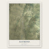 Raymond, California map print, the full design