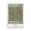 Map of Reseda, California, 12 x 18 inch unframed archival matte print