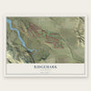 Ridgemark, California map print, the full design
