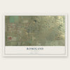 Romoland, California map print, the full design