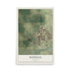 Map of Rosedale, California, 12 x 18 inch unframed archival matte print