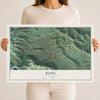 Map of Ross, California, 12 x 18 inch unframed archival matte print