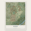 Rouse, California map print, the full design