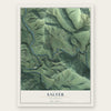 Salyer, California map print, the full design