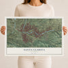 Map of Santa Clarita, California, 12 x 18 inch unframed archival matte print