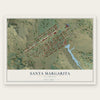 Santa Margarita, California map print, the full design