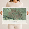 Map of Saranap, California, 12 x 18 inch unframed archival matte print