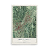 Map of Scotts Valley, California, 12 x 18 inch unframed archival matte print