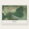 Seeley, California map print, the full design