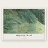 Sequoia Crest, California map print, the full design