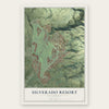 Silverado Resort, California map print, the full design