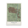 Map of South Gate, California, 12 x 18 inch unframed archival matte print