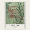 South Park, California map print, the full design
