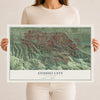 Map of Studio City, California, 12 x 18 inch unframed archival matte print