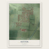 Sutter, California map print, the full design