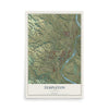 Map of Templeton, California, 12 x 18 inch unframed archival matte print