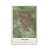 Map of Turlock, California, 12 x 18 inch unframed archival matte print