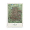 Map of Upland, California, 12 x 18 inch unframed archival matte print