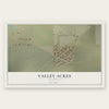 Valley Acres, California map print, the full design