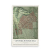 Map of View Park-Windsor Hills, California, 12 x 18 inch unframed archival matte print