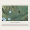 Virginia Lakes, California map print, the full design