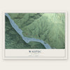 Wautec, California map print, the full design