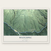 Weitchpec, California map print, the full design