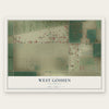 West Goshen, California map print, the full design