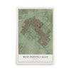 Map of West Puente Valley, California, 12 x 18 inch unframed archival matte print