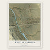 Whitley Gardens, California map print, the full design