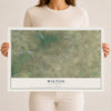 Map of Wilton, California, 12 x 18 inch unframed archival matte print