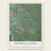 Air Force Academy, Colorado map print, the full design