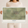 Map of Akron, Colorado, 12 x 18 inch unframed archival matte print