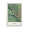 Map of Alma, Colorado, 12 x 18 inch unframed archival matte print