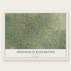 Aristocrat Ranchettes, Colorado map print, the full design