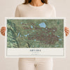 Map of Arvada, Colorado, 12 x 18 inch unframed archival matte print