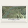 Battlement Mesa, Colorado map print, the full design