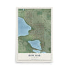 Map of Bow Mar, Colorado, 12 x 18 inch unframed archival matte print
