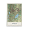 Map of Brighton, Colorado, 12 x 18 inch unframed archival matte print
