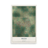 Map of Brush, Colorado, 12 x 18 inch unframed archival matte print