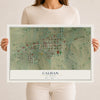 Map of Calhan, Colorado, 12 x 18 inch unframed archival matte print