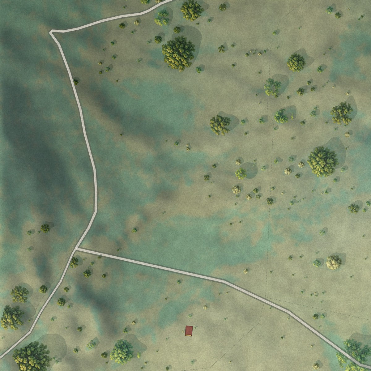 Second close-up of the map of Carbonate, Colorado print showing more streets and buildings