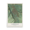 Map of Carbondale, Colorado, 12 x 18 inch unframed archival matte print