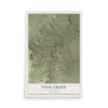 Map of Coal Creek, Colorado, 12 x 18 inch unframed archival matte print