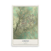 Map of Cortez, Colorado, 12 x 18 inch unframed archival matte print